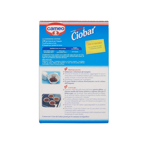 Cameo Preparato per Cuor di Ciobar Mélange Gâteau Chocolat Chaud 233g