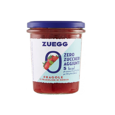 Zuegg Zero Zuccheri Aggiunti Fragole e fragoline di bosco 220gr - Zuegg Zéro Sucre Ajouté Fraises et fraises des bois
