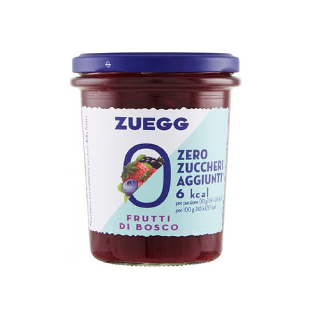 Zuegg Zero Zuccheri Aggiunti Frutti di bosco 220gr - Zuegg Zéro Sucres Ajoutés Baies