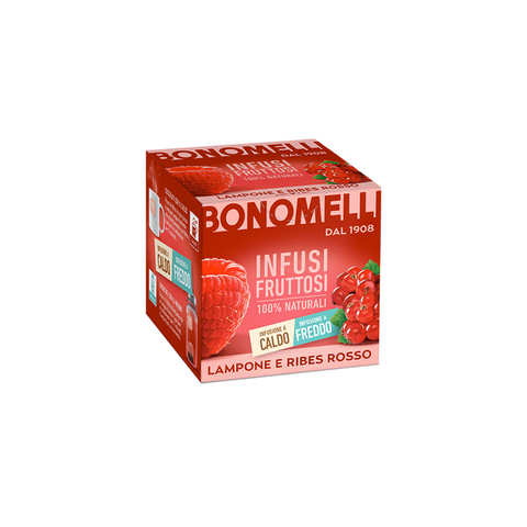Bonomelli Infusi Fruttosi Lampone e ribes rosso Framboise et groseille 10 filtres