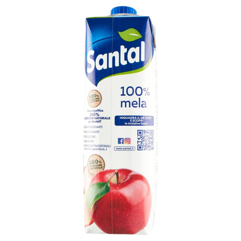 12x Parmalat Santal I Classici Succo di Frutta Mela Jus de Pomme 100% Naturel 1000ml
