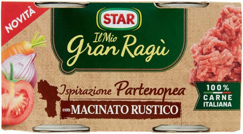 Il Mio Gran Ragù Star Ispirazione Partenopea con Macinato Rustico Inspiration napolitaine avec Rustic Minced (2x100g)