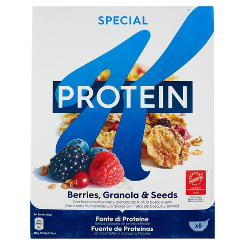 Kellogg's Special K Protein Frutti di Bosco Cereals Multigrain Flakes with Berries 320g