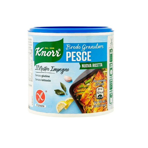Knorr Brodo Granulare Pesce Nuova Ricetta Bouillon granulé de poisson 150 g Sans gluten ni lactose