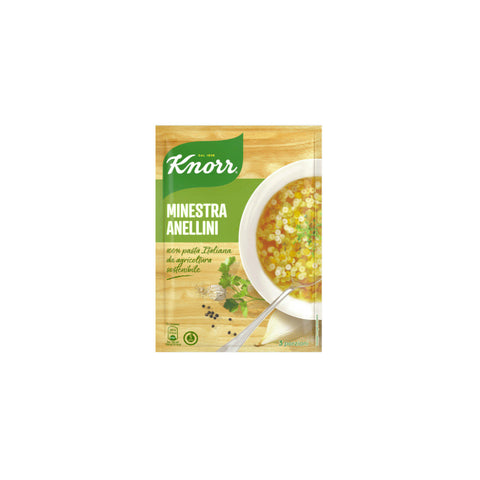Knorr Minestra Anellini Dehydrated Prepared Soup 83g - Italian Gourmet UK