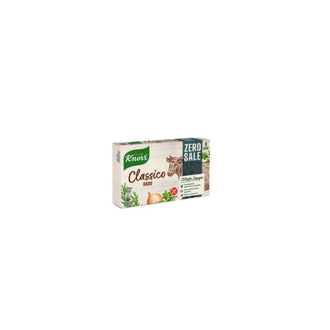 Knorr Dado Classico Zero Sale Soup Cubes Zero Salt 8 Cubes  72g - Italian Gourmet UK