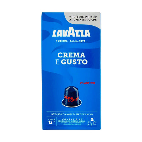 Lavazza Capsule Crema e Gusto Classico 10 Capsules de Café aux Notes de Cacao 57g