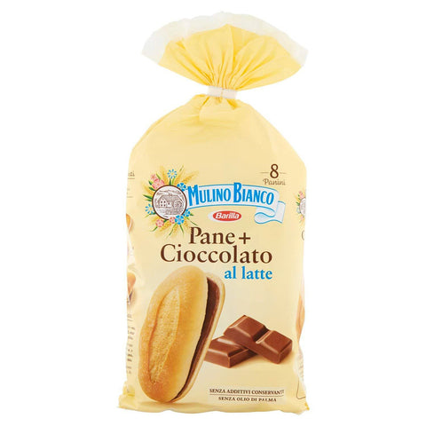 Mulino Bianco Bread 300g Mulino Bianco Pane + Cioccolato bread with chocolate 300g 8076809568302