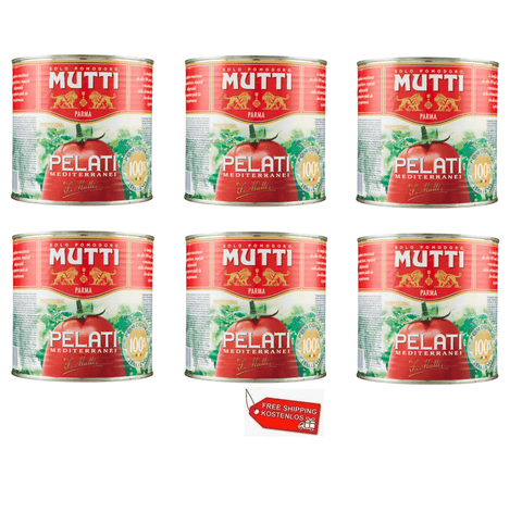 6x Mutti Professional Pelati Méditerranée oeuf 2,5 kg