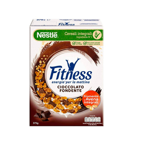 Nestlè Fitness Cereali Cioccolato Fondente Céréales à grains entiers au chocolat noir 375g