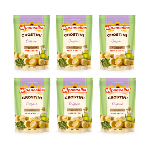 Panealba Crostini Origano Croutons with Oregano 100g - Italian Gourmet UK