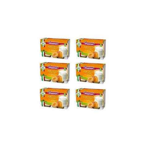 Plasmon Albicocca e Yogurt Homogenized apricot and yogurt (2 x 120g) from 6 months - Italian Gourmet UK
