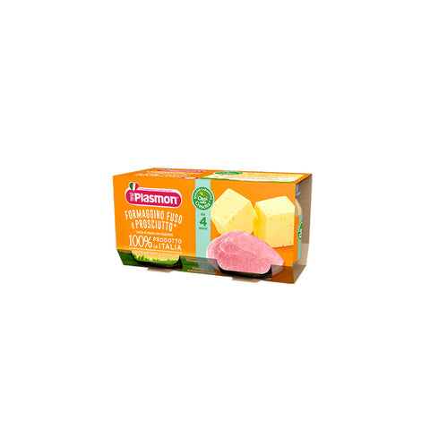 Plasmon Formaggino Fuso e Prosciutto Fromage fondu homogénéisé et jambon cuit 80g