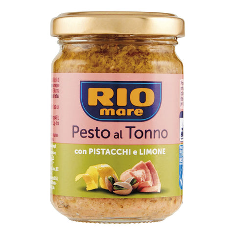 Rio Mare Pesto al Tonno con Pistacchi e limone Pesto de thon aux pistaches et au citron (130g)