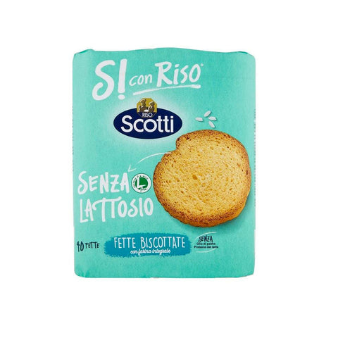 Riso Scotti Fette Biscottate Biscottes Sans Lactose 300g