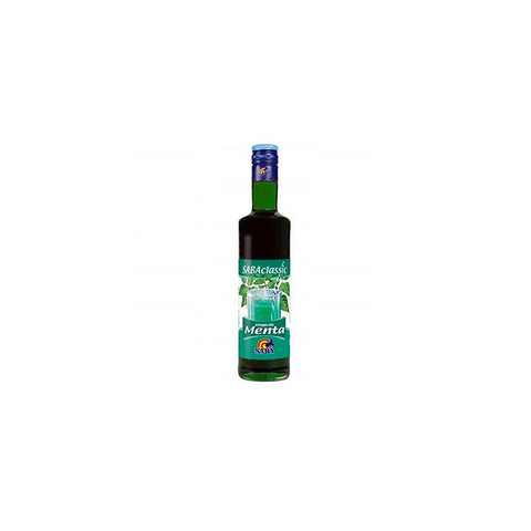 SABA Classic Sciroppo Menta Prepared for mint drinks Mint syrup 500ml - Italian Gourmet UK