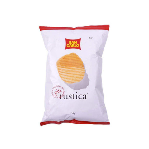 San Carlo Crisps 50g San Carlo Rustica patatine Italian Salted Chips 50g 8003130129544
