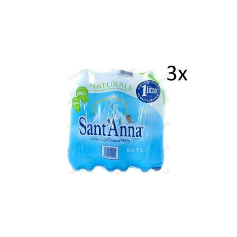 Sant'Anna Acqua Minerale Naturale Eau minérale naturelle pauvre en sodium 18x 1Lt