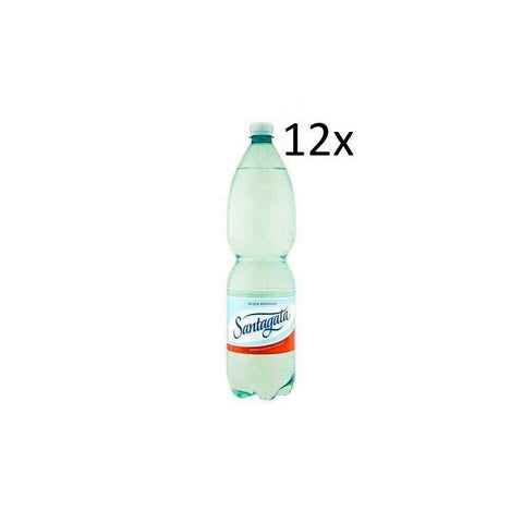12x Santagata Acqua Minerale Effervescente Eau minérale pétillante naturelle 1.5Lt