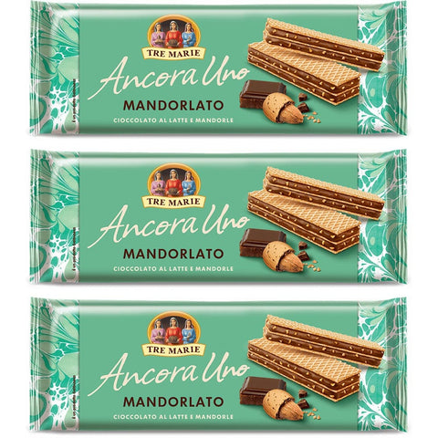 Tre Marie Ancora Uno Wafer Mandorlato gaufrette aux amandes (140g)